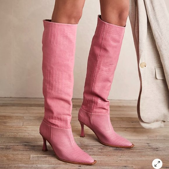 Free People Shoes - Free People, Friday Fever Heel Boots, Pink sz Used V. Good Condition